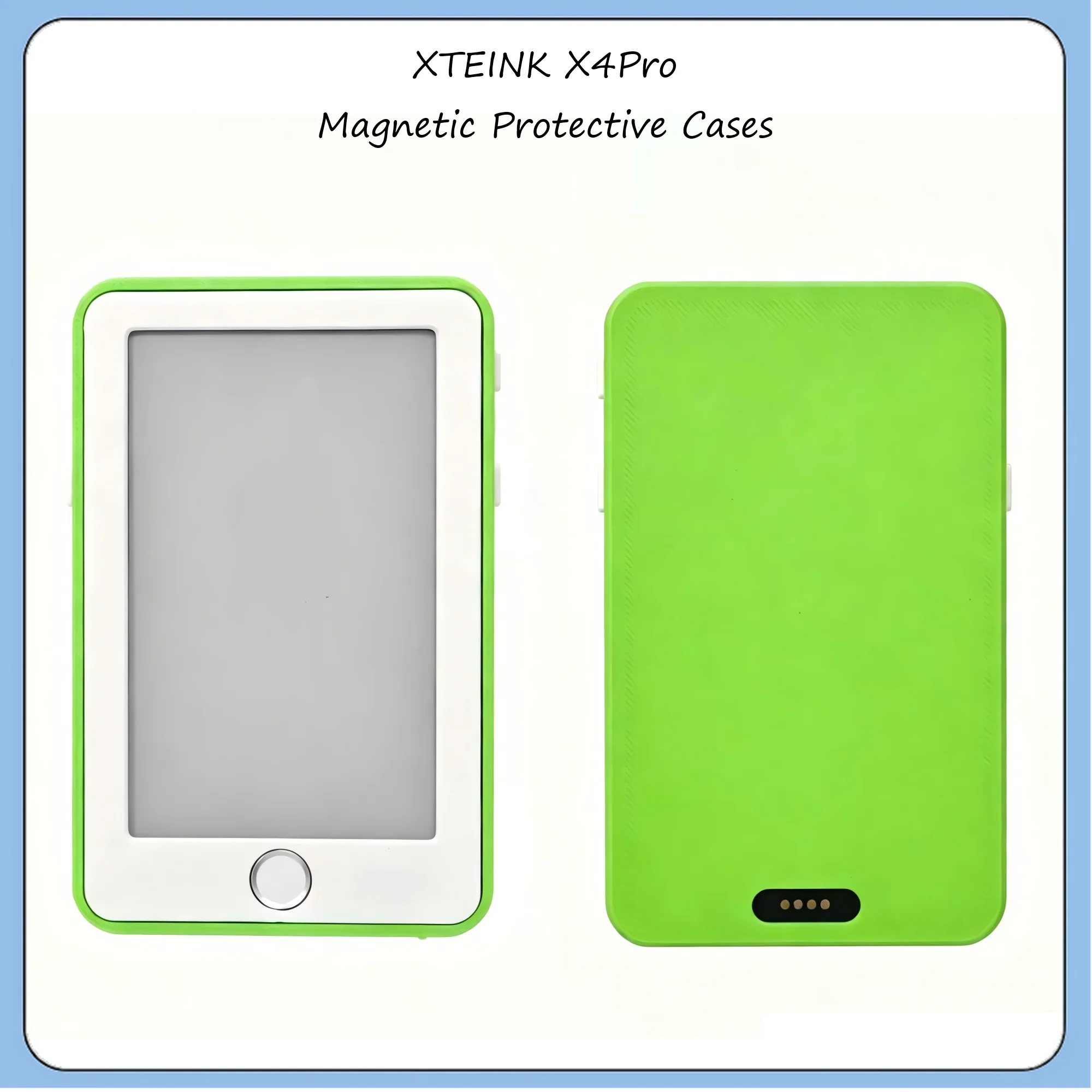For XTEINK X4Pro Magnetic Protective Cases Slim Folio Cover Bonus Button Stickers Accessory Ultra‑Light Shell Auto Sleep Wake
