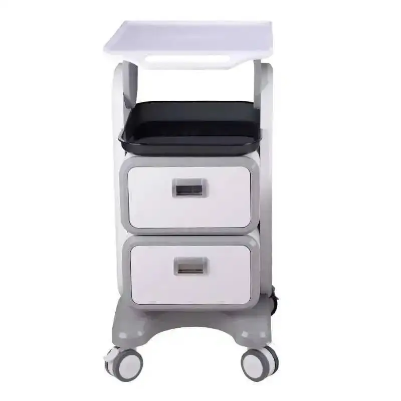 

Dental Tool Salon Hospital Trolleys Cart Medical Beauty Salon Equipment Instrument Utility Cart Plastic Storage Cart with Wheels
