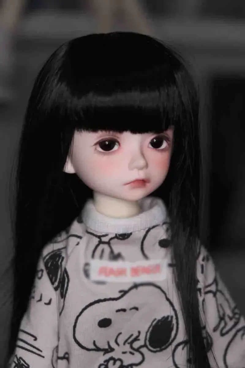 1/3 1/4 1/6 1/8 1/12 BJD sd  doll wig high temperature fiber heat resistant wire long straight bangs hair doll  accessories