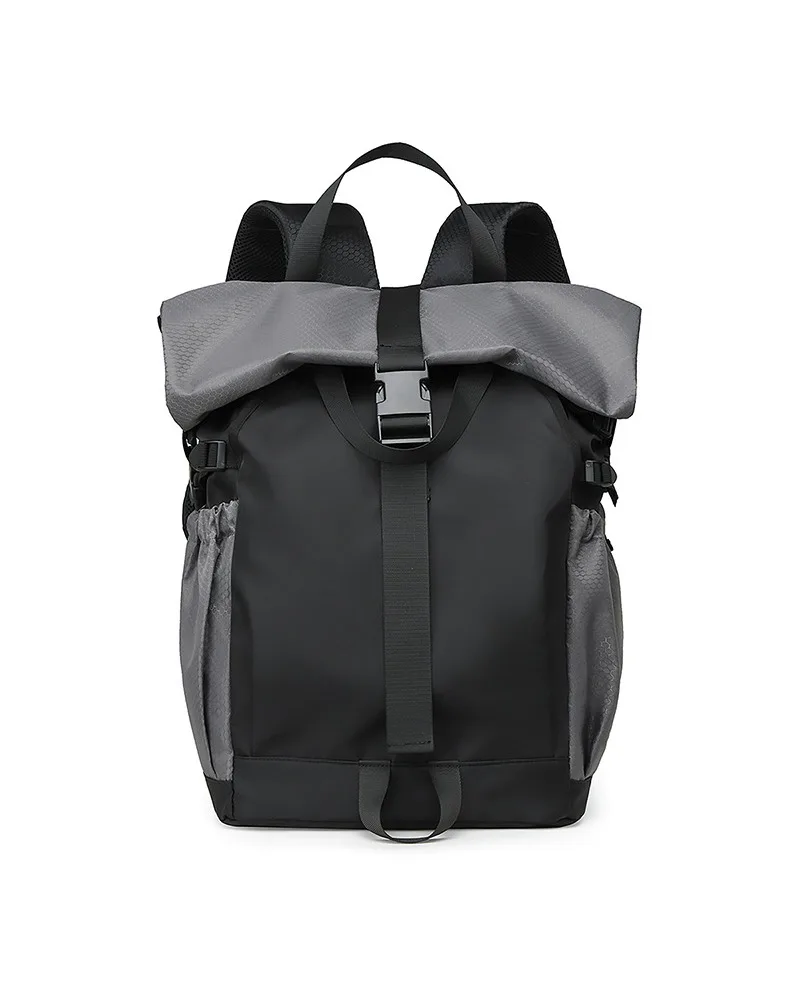 Casual backpack fashionable and simple multi-functional computer bag independent shoe compartment expansion backpack