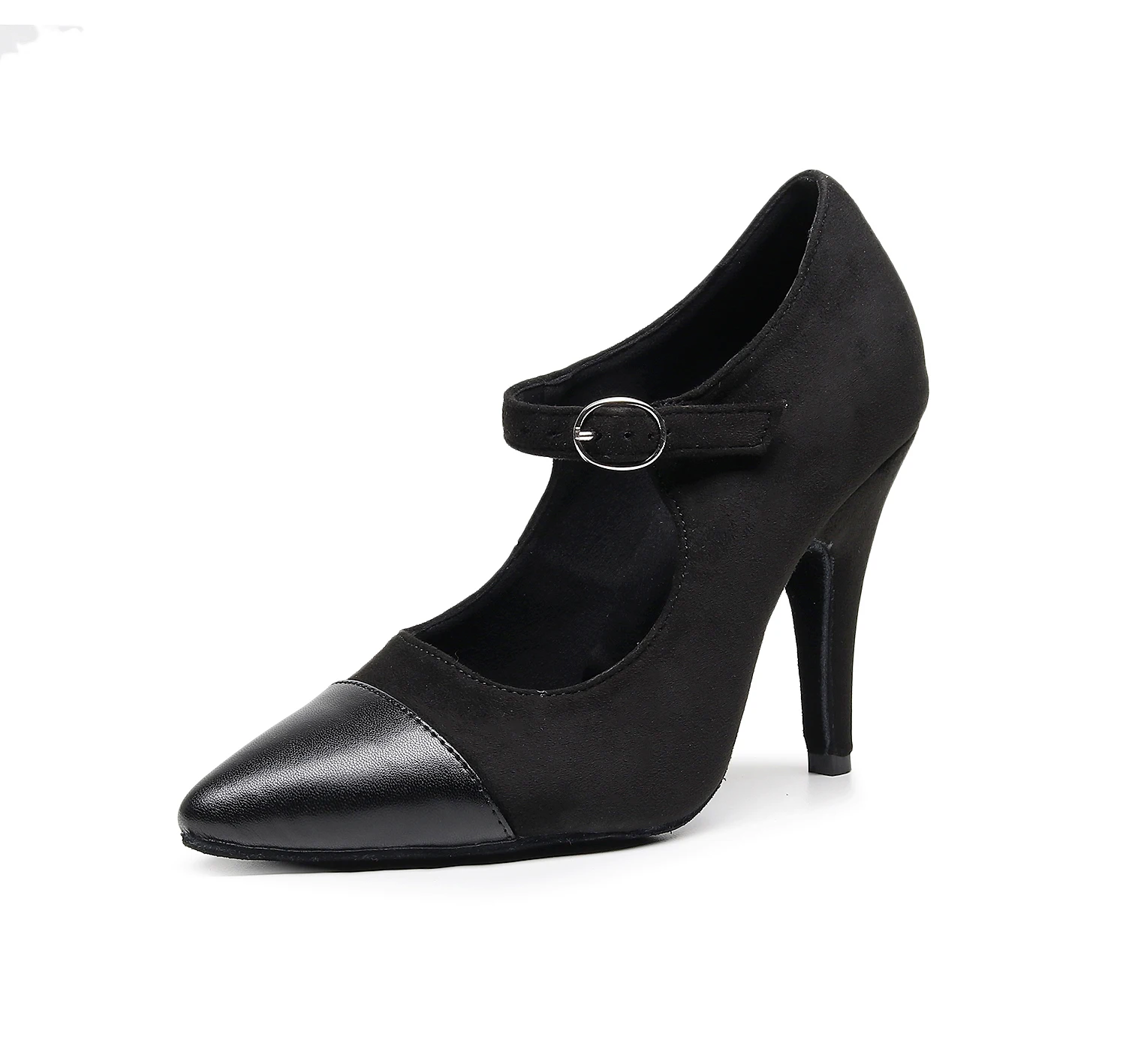 Nő balck Tánc cipők lányok Magas légnyomású levegő heels bőrből Svédország Radírgumi Salsa Dzsessz iat Tánc sheos6-11cm