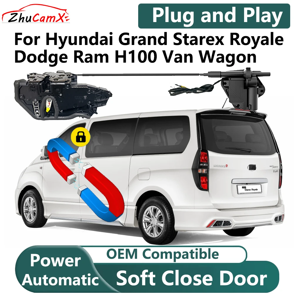 for Hyundai Grand Starex Royale Dodge Ram H100 Van Wagon Car OEM Electric Soft Close Door System Power Closing Door Latch Lock