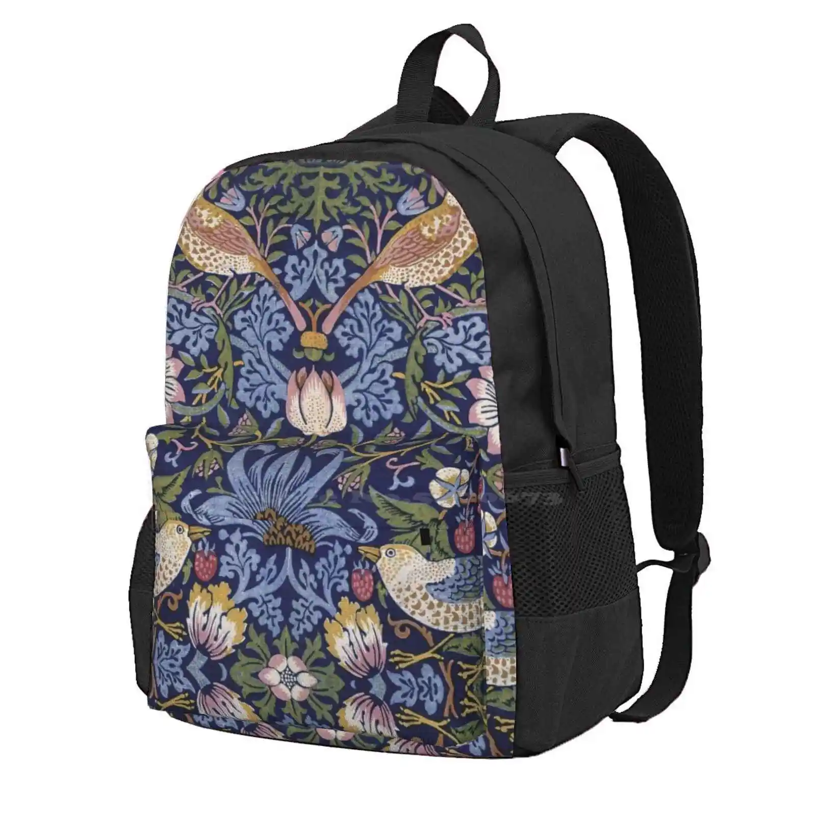 

William Morris Strawberry Thief Design 1883 Hot Sale Schoolbag Backpack Fashion Bags William Morris Strawberry Thief Design