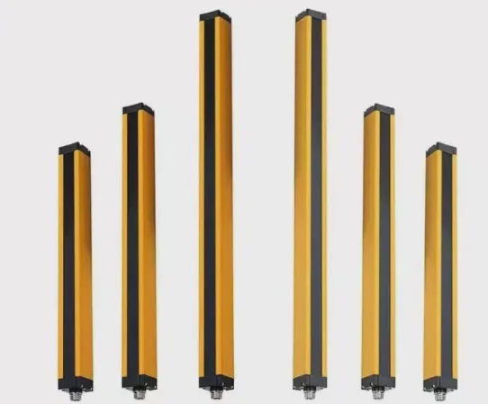 Safety Light Curtain Sensor Yellow Safety Light Barrier Sensor Quick Response Body Protection Safety Beam Sensor