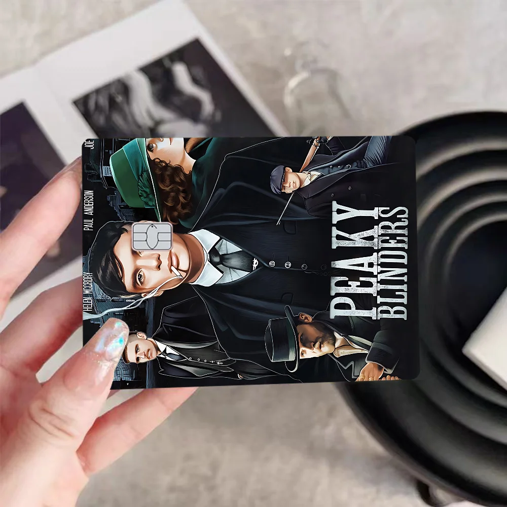 TV P-Peaky B-Blinders Anmie Sticker Film Skin Cover For Credit Card Debit Bank Card Front
