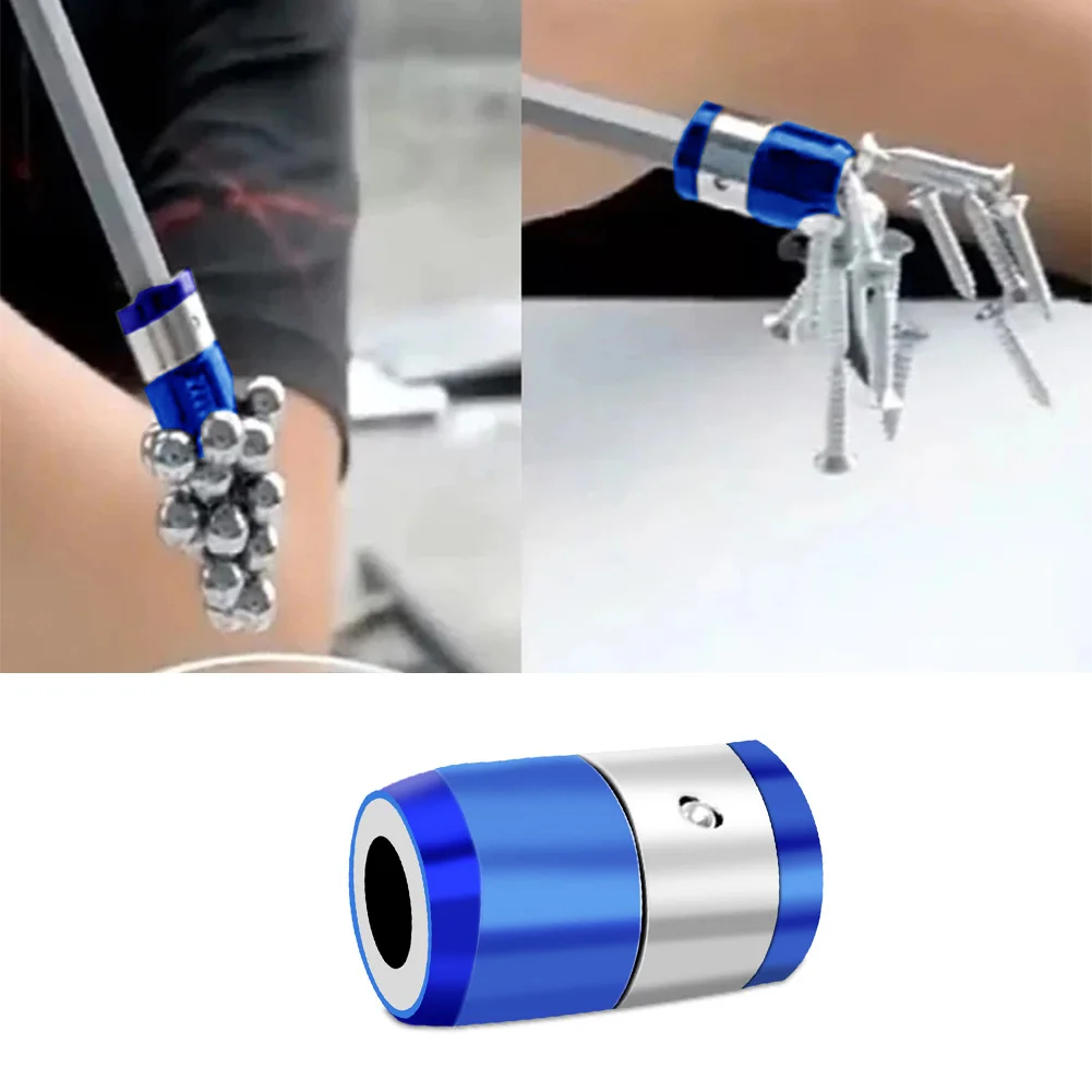 Embout de bain antidérapant en alliage d'aluminium, anneau magnétique de positionnement, pilote magnétique hexagonal, pièces d'outils à main, 1 po, 4 po, 1/4 po