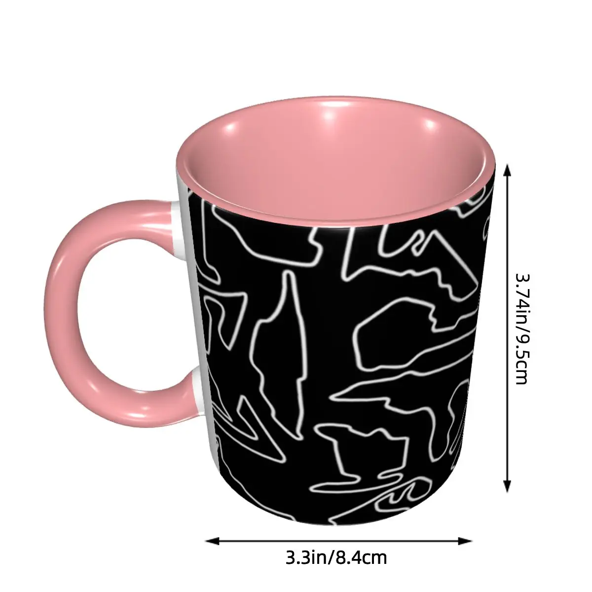 F1 2025 Tracks Mug Funny Ceramic Coffee Cups Tea Mugs Milk Cup Drinkware Gift for Friends