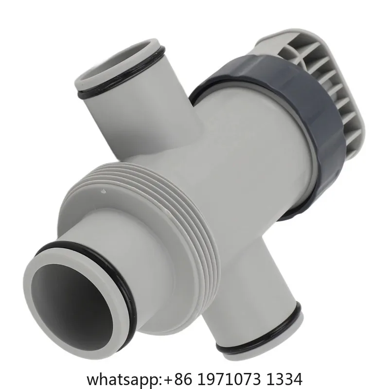 Dual Split Hose Plunger Valve for Intex 11872 Plastic Pool Part Accessory Attachment for Above Ground Pool and Pool Pump Mainten
