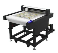 QK-6060C Auto PET Crystal Label Hollow Feeding Digital Flatbed Die Cutter Cutting Graphics Machine