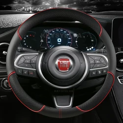 PU Leather Car Steering Wheel Cover 38cm 15