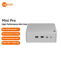 Lenovo Intel Integrated Graphics Leco MINI PRO Host Business Mini Desktop Computer (R7-8745H 16G 1TB SSD) Water Moon Silver
