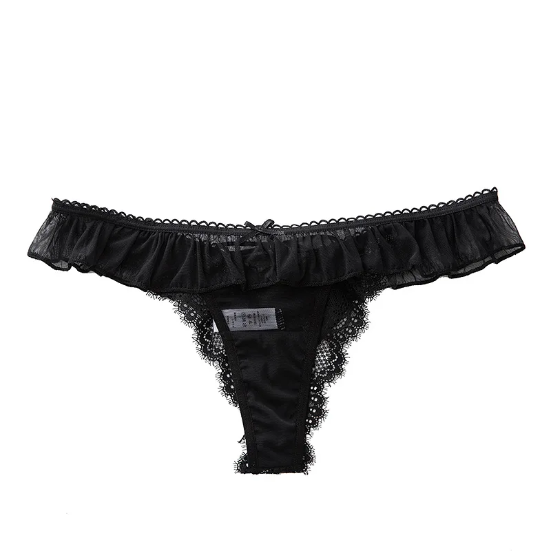 Meisjes G-snaar Sexy Slipje Vrouwen Ondergoed Kanten Slips Hol Thong Hoge Kwaliteit Transparante Onderbroek Lingerie Intimates - afbeelding 2