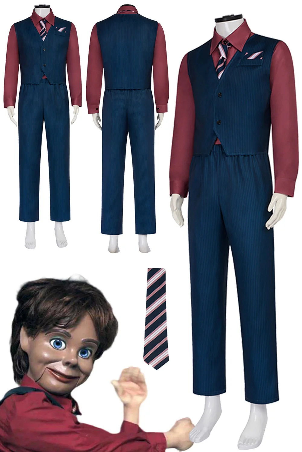 Fantasia Finley Cosplay Kleidung Horror Film Finley Disfraz Kostüm Männer Outfits Männliche Fantasie Halloween Karneval Party Kleidung