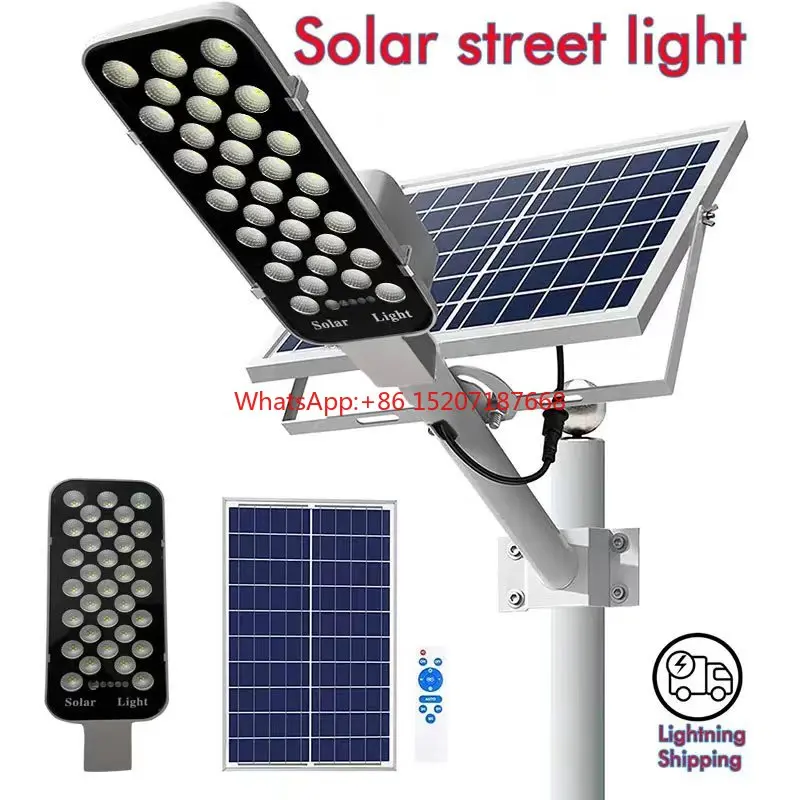 

Newest Outdoor Powerful Solar Light IP65 Solar Street Light for Sunlight Light Garden Garage Terrace House Remote Control