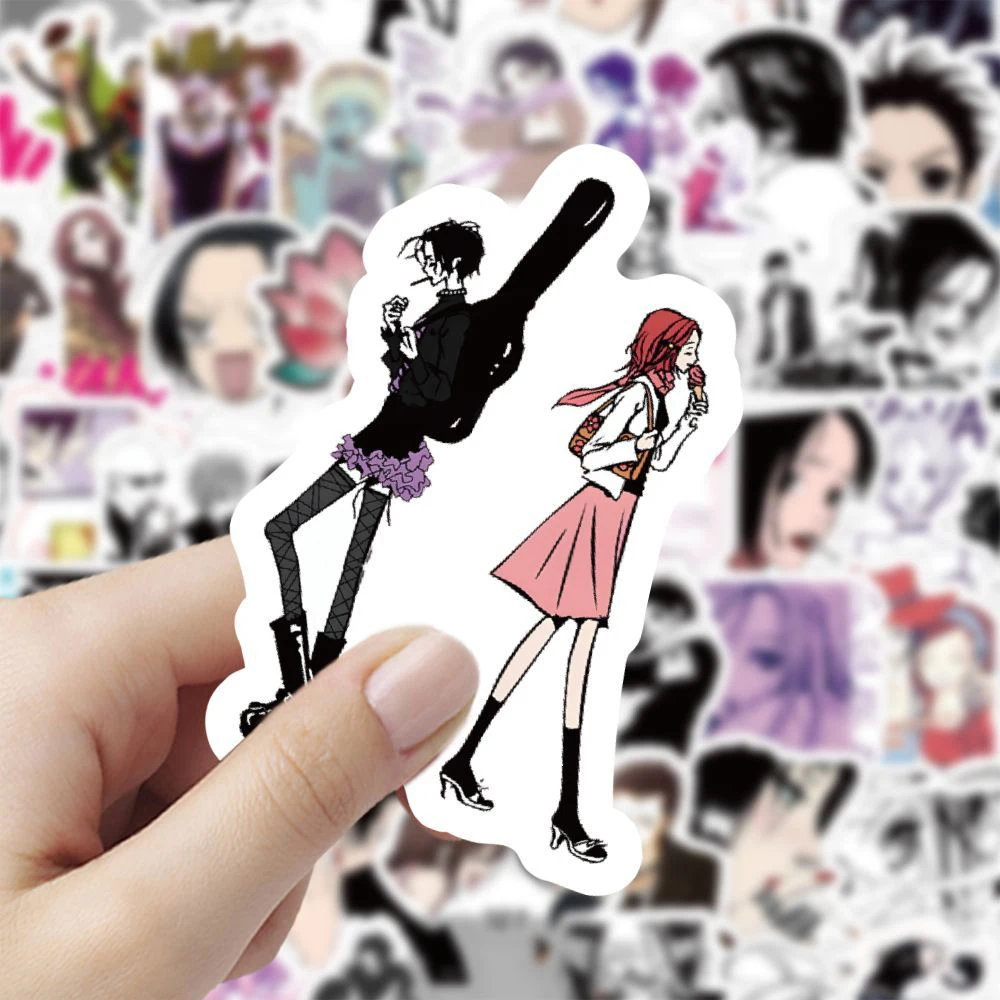 60PCS Anime NANA Stickers Cool Graffiti Decals Kid Toy Decoration Skateboard Laptop Motorcycle Phone Car Waterproof Sticker Gift