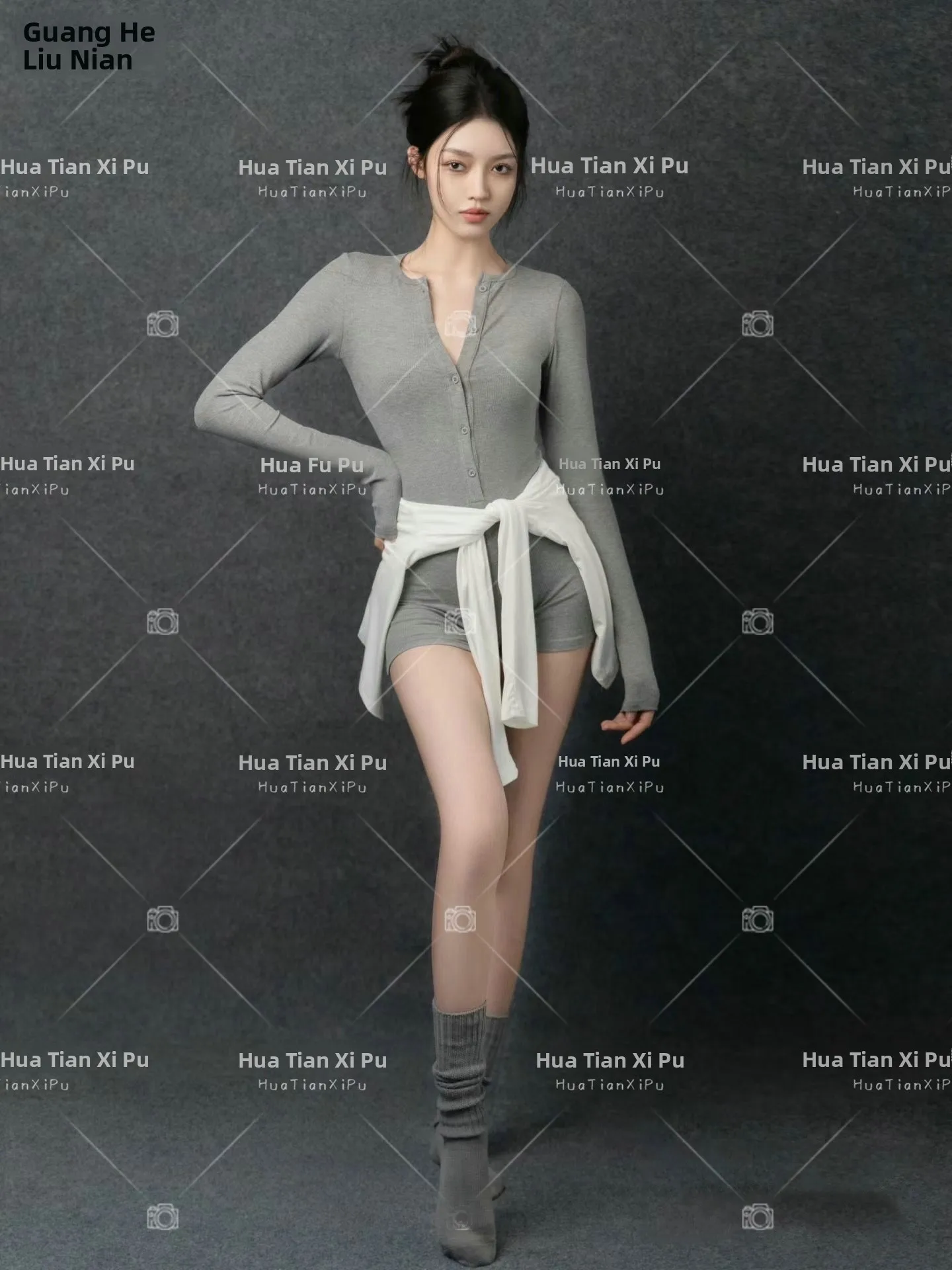 

Новинка: Серый боди-свитер в стиле портретной и художественной фотографии, в корейском стиле, для студийной съемки, женский костюм