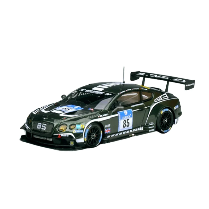 1:43 Bentley Continental GT3 Nubolin Racing 84#85 diecast alloy model, children\'s collection toys, children\'s holiday toys.