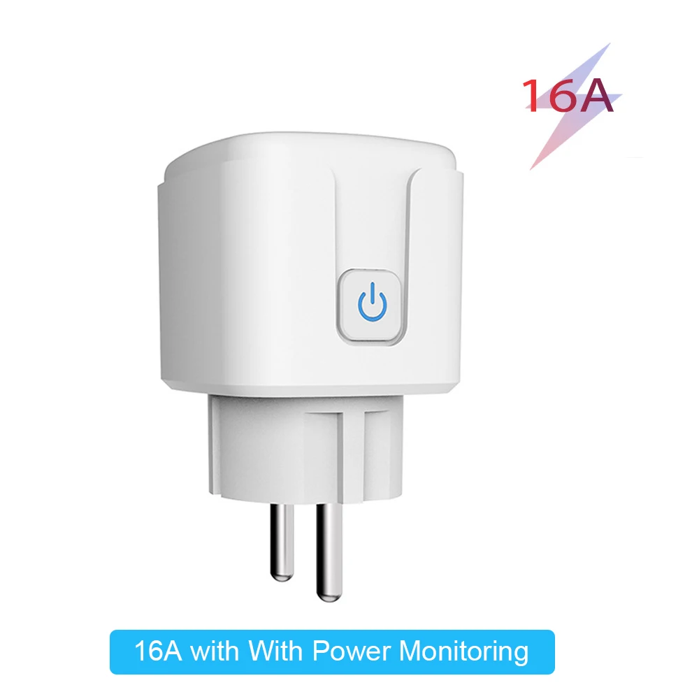Tuya Zigbee Smart Plug 20A EU Smart Socket met Power Monitoring Timing Functie Spraakbesturing via Alexa Google Home Yandex - afbeelding 1