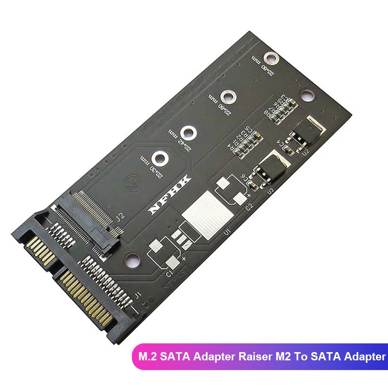 HOT 1pc B+M Key SATA M.2 Ngff Ssd To Sata 3 Raiser M.2 To Sata Adapter Expansion Card M.2 SATA Adapter Raiser M2 To SATA Adapter