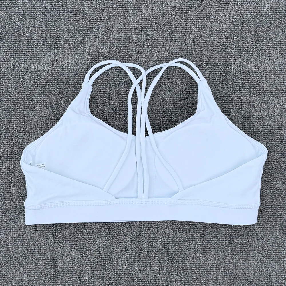 Women Cross Fitness Sport Bra Soft High Strength Women Tight Sport Top Comprehensive Training Gym Yoga Underwear With Chest Pad