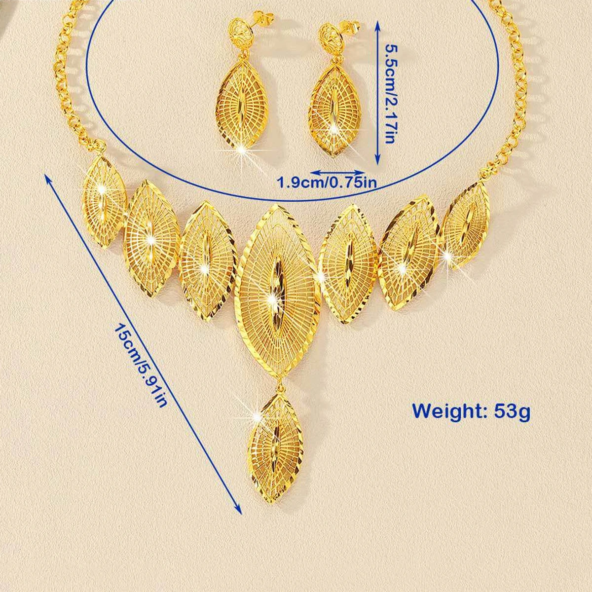 

Новый модный комплект украшений из Дубая: позолоченные 24-каратным золотом ожерелье и серьги, изысканный набор для помолвки и вечеринок для влюбленных