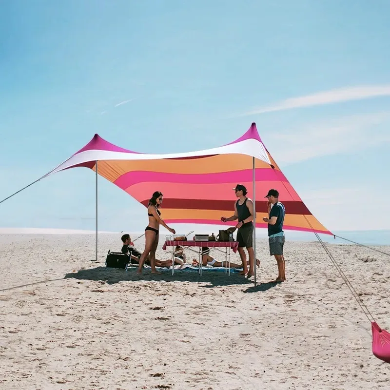 Traveler Leica Tianmu Foreign Trade Export tenda da spiaggia parasole, raffreddamento, protezione UV Outdoor Beach Camping