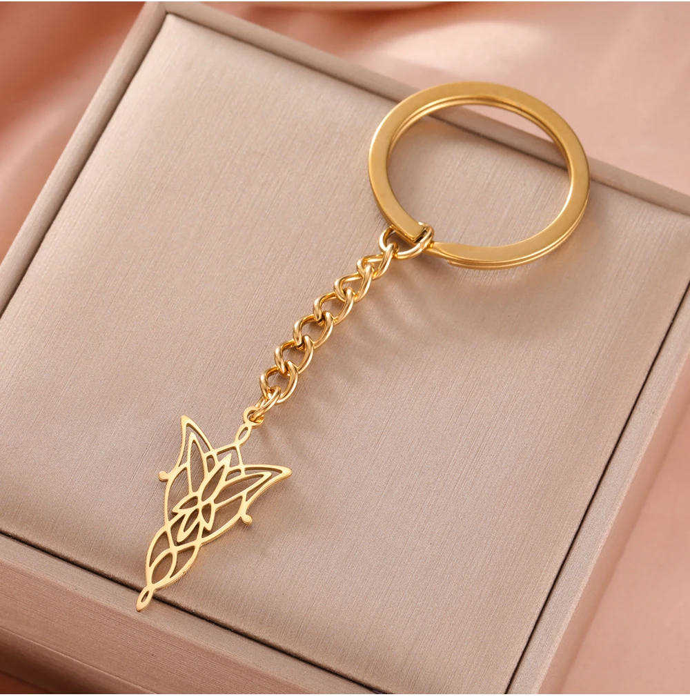 COOLTIME Elfenprinzessin-Anhänger, Schlüsselanhänger, Edelstahl, der Herr der Ringe, Elfenprinzessin, Schlüsselanhänger, Schmuck, Geburtstagsgeschenk 2026 – Detail 11