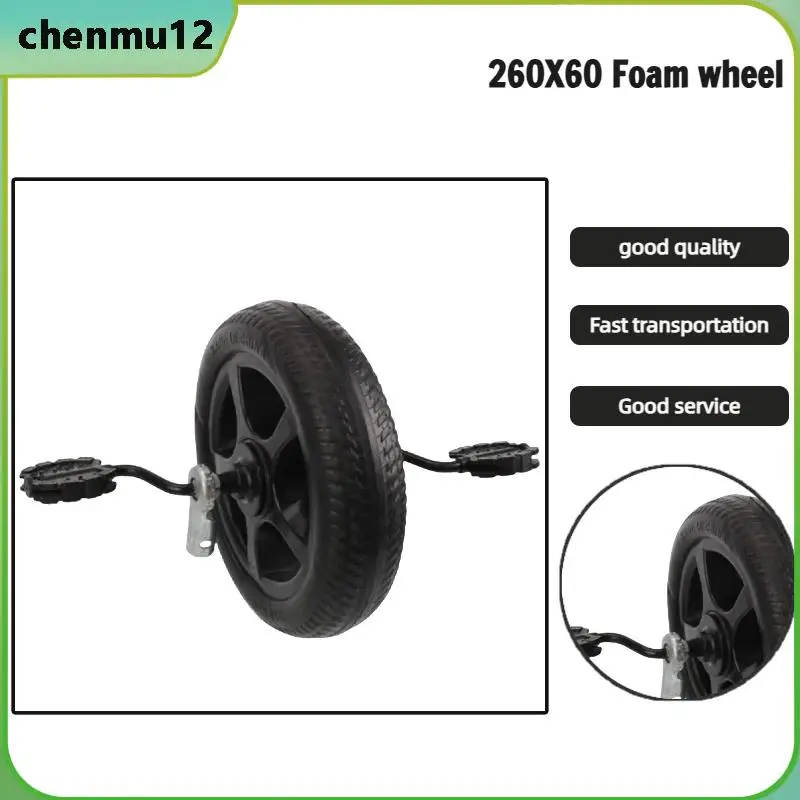 260X60 Scooter Tricycle Four Wheel Handcart Explosion proof Inflatable Wheel