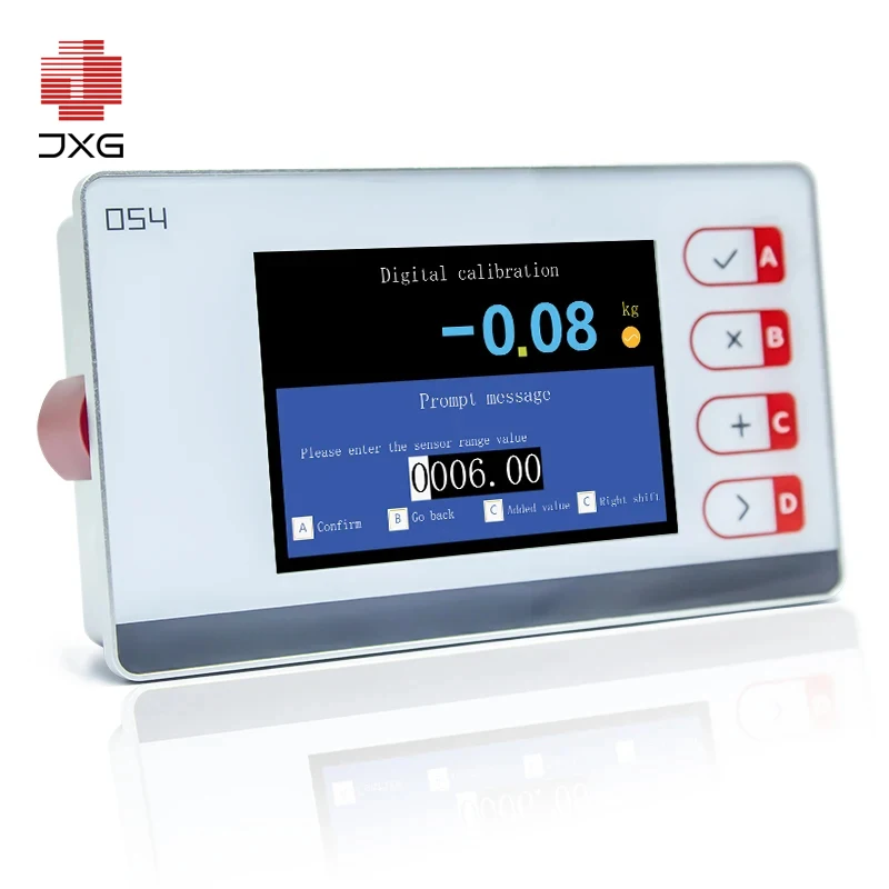 Digital Load Cell Weight Indicator & Amplifier with RS485, Portable Weighing Transmitter for Force Measurement