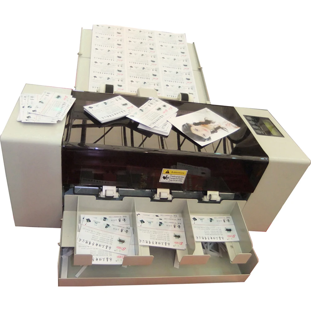 CYSSA-002-I Full-Automatic Electric Paper Cutter A3 90x54mm A4 Size Business Card Trimmer Multi-Functional Core Motor