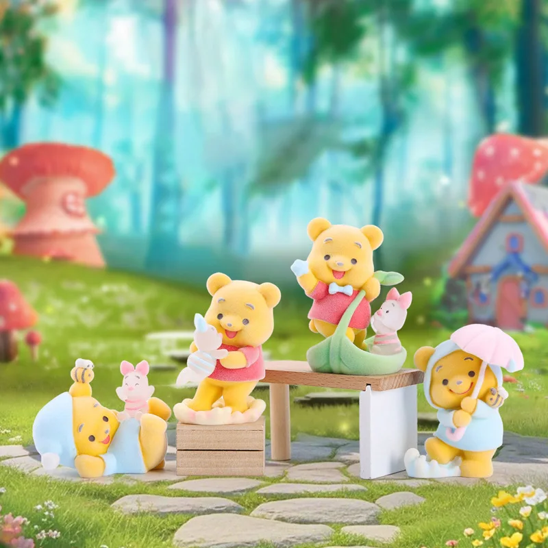 جديد نيني سر Realm Fugitive Good Bear Plucked صندوق أعمى الرسوم المتحركة ويني ذا بوه دمية الحلي صندوق مفاجأة هدية المهرجان #2