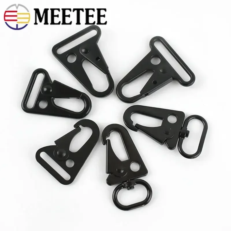 5/10Pcs Metal Buckle Carabiner Clip Webbing Backpack Strap Trigger Snap Hook Belt Outdoor Keychain Hanging Climbing Tool