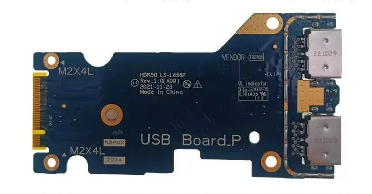 New for Dell G15 5520 5521 (2022) HDK50 Laptop Built-in USB 3.2 IO Board 2P0CY 02P0CY LS-L656P