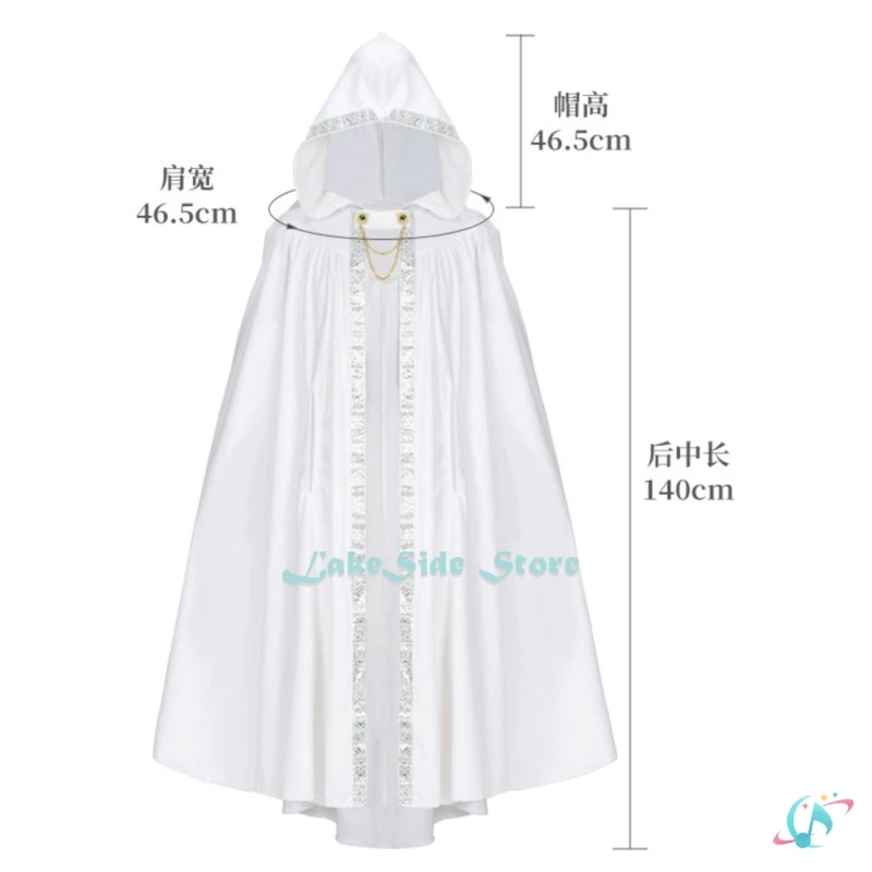 

Halloween Retro Century European Royal Cloak Princess Knight Cloak Robe Hooded Cape Performance Costume Cosplay Roleplay Decor