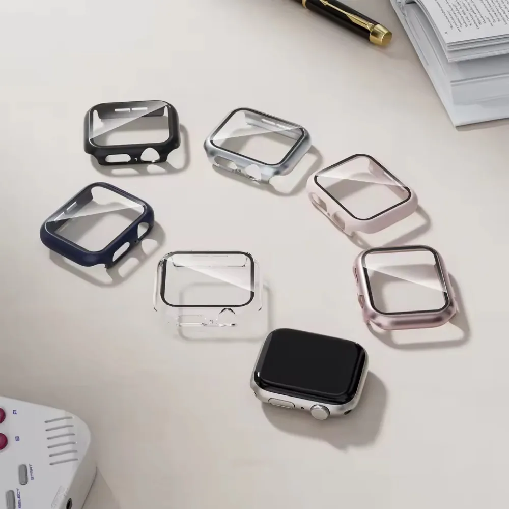PC Case for Apple Watch Ultra 3-1 49mm Series 11 10 46mm 42mm Shell Membrane Integration Protector IWatch 9 8 7 6 5 4 SE 45/41mm