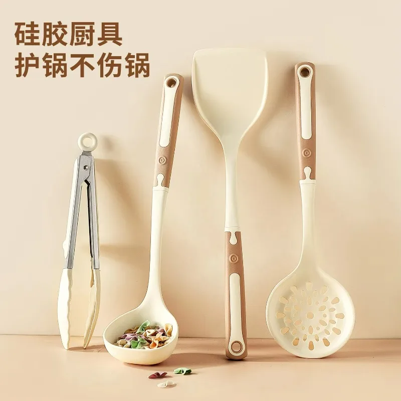 Silicone Spatula Non-stick Pan Cooking Spatula Vegetable Spatula Kitchenware Set Household Kitchen Does Not Hurt The Pan