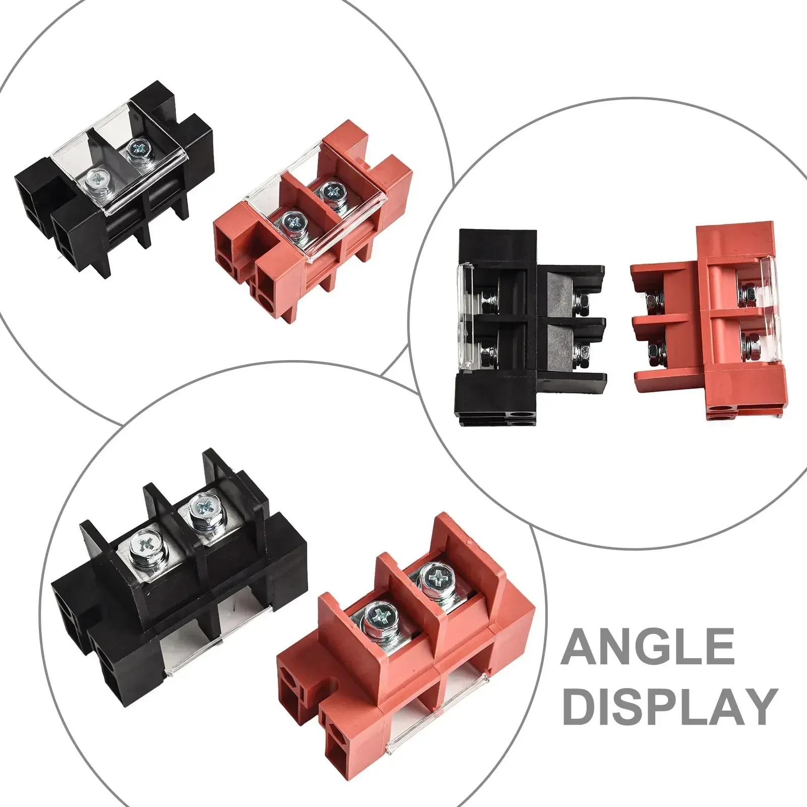 

2PCS 100A Energy Storage Connector Terminal Block Pure Copper High Current Parts Electrical Equipment Parts Accessories