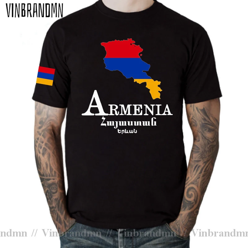 Armenia ARM AM T Shirt Men Fashion 100% Cotton Short Sleeve Tshirt  Sports Clothing Summer Classic Nation Team T-shirts Hot Sale