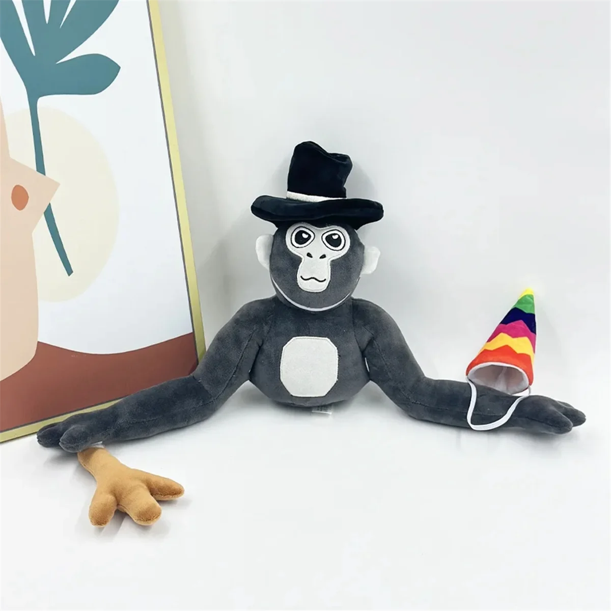 لعبة قطيفة قرد كاواي ، وسادة محشوة ناعمة لطيفة ، دمية كرتون ، ديكور منزلي ، تخفيضات كبيرة ، العام الجديد ، ب