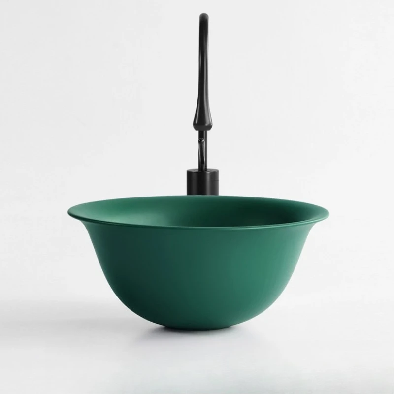 

Creative stage basin Designer toilet washbasin Ceramic wash basin Single basin Round stage washbasin