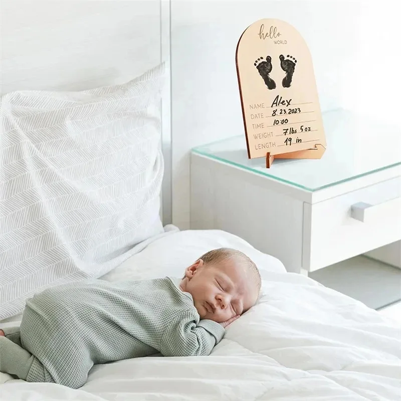 Baby Ultrasonic Photo Frame - Pregnancy Gift, Wooden Ornament, Baby Announcement, New Mom Gift, Baby Birth Ornament