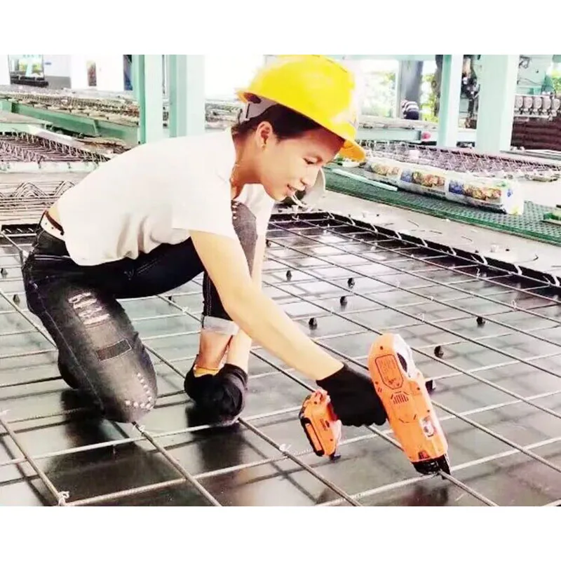 9980514.4V Automatic Rebar Tying Machine Hand-held Electric Intelligent Steel Bar Binding Machine Rebar Tying Tools 12-2