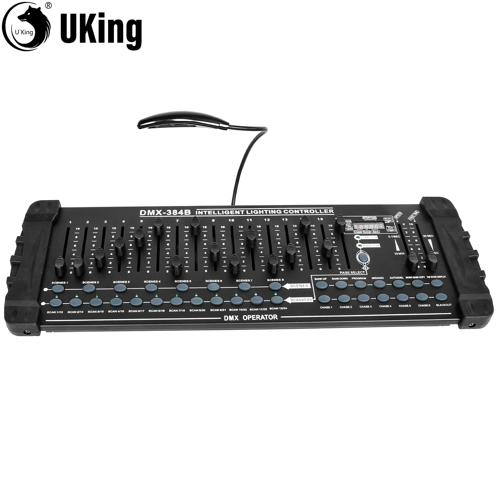 U'King 348CH DMX512 Controller Intelligent Lighting Controller DMX Operator For Stage Lights Live Concerts KTV DJ Club