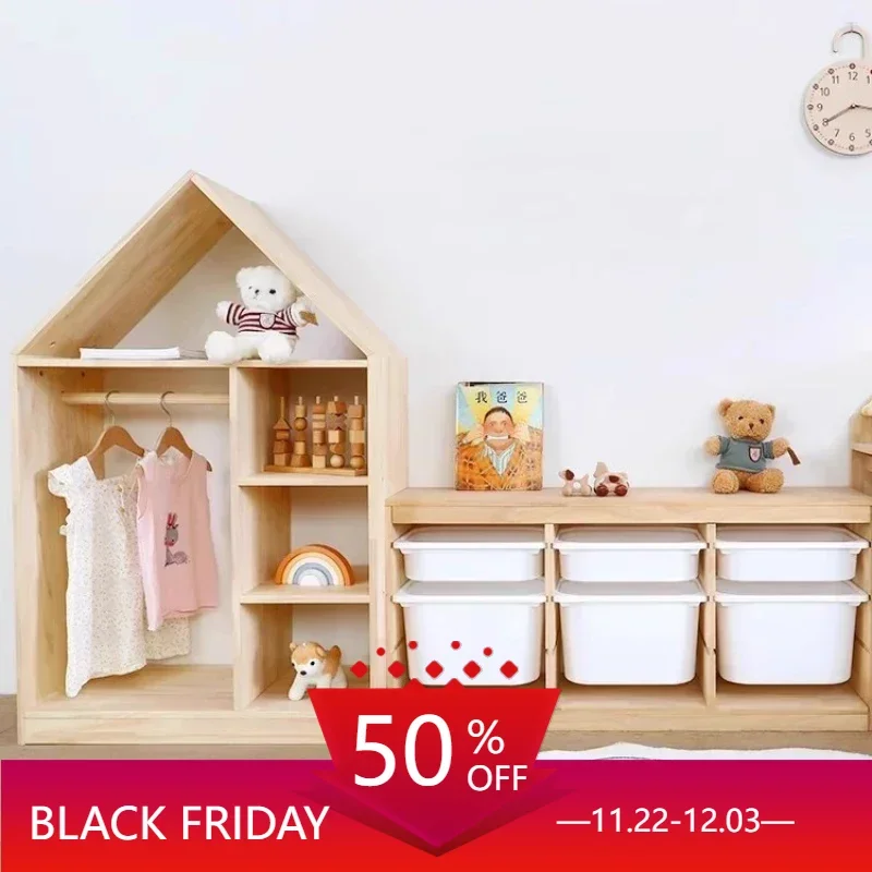 Storage Children's Wardrobes Bedroom Cabinet Hangers Wardrobes Closet Organizer Dressers Meuble De Rangement Furniture CY50CW