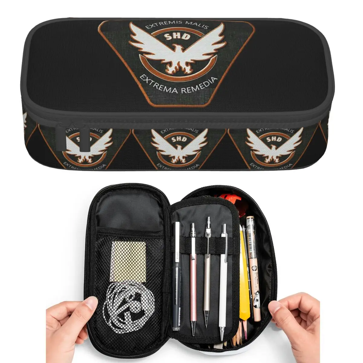 The Division 2 Shd Pencil Cases for Student Pen Box Pencil Bag Large Capacity Pencil Pouch Pen Holder