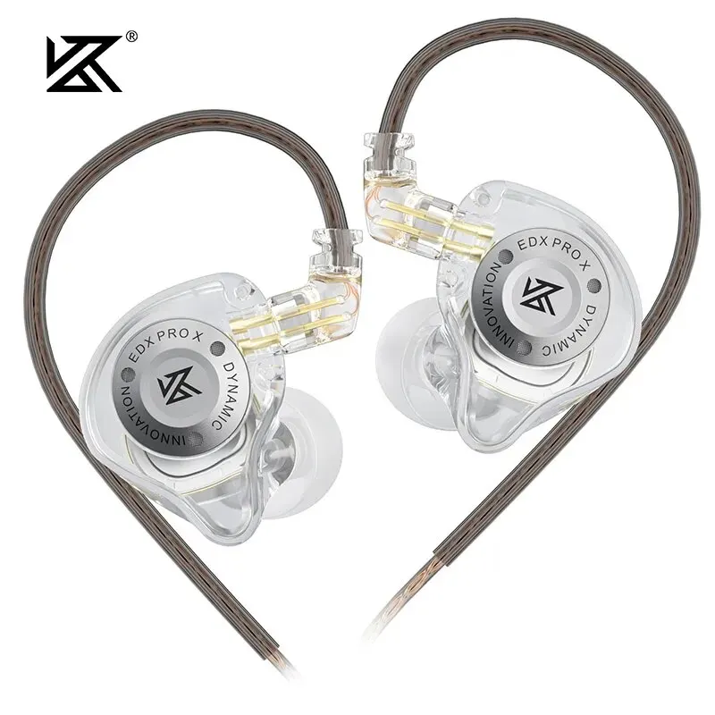 KZ EDX PRO X Bedrade koptelefoon HIFI Stereo Bass Muziek Oordopjes In-ear Sporthoofdtelefoon Ruisonderdrukkende gamingheadset