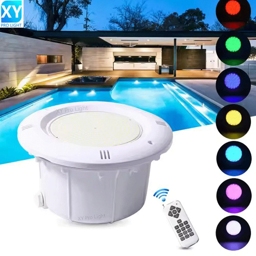 

18W 25W RGB Underwater Lights LED Embedded Swimming Pool Lights IP68 Waterproof 12W 35W 45W Colorful Remote Control Spotlights