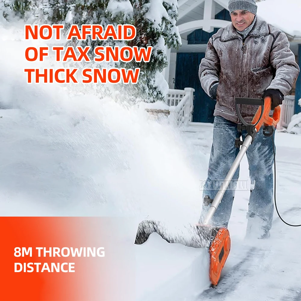 Electric Snow Sweeper， Width For Street, Courtyard, School, And Home，Not Afraid Of Tax Snow Thick Snow