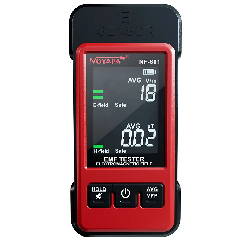 NOYAFA NF-601 Portable Electromagnetic Radiation Detector High Precision EMF Tester Electromagnetic Field Radiation Tester