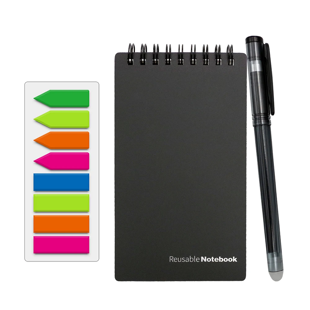 Small Erasable Notebook Mini A7 B7Paper Reusable Smart Microwave Wave Cloud Erase Notepad Portable Diary Office School Kids Gift